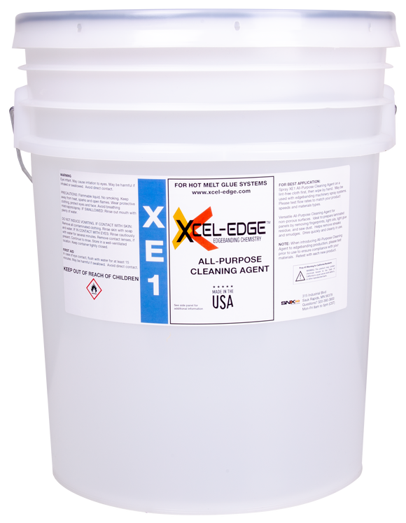 5 Gallon Pail (18.9L) - Xcel-Edge XE1 All-Purpose Cleaning Agent Edgebanding Chemical